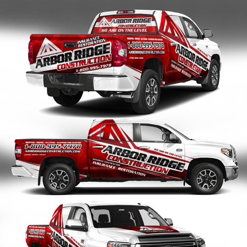 コンペ「design a truck wrap that stand out from other construction companies」のデザイン by J.Chaushevさん 