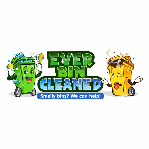 Trash bin cleaning business logo Design von Grad™