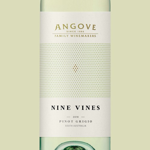 Nine vines wine striking new packaging Product label contest