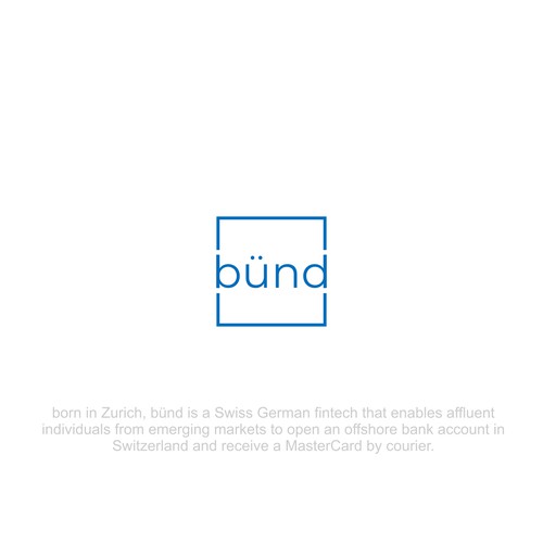 modern minimal logo for Swiss German private bank Design von Logophia