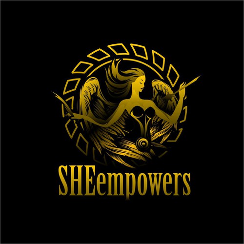 SHEempowers - luxurious design of a woman preferrably in some kind of a circle to appeal to women professionals Design by Khan Imagine