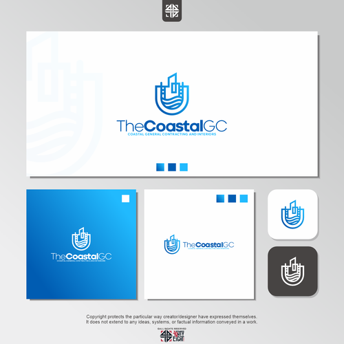 A woman owned Coastal GC company needs a striking logo Design by fortyeight.studio™