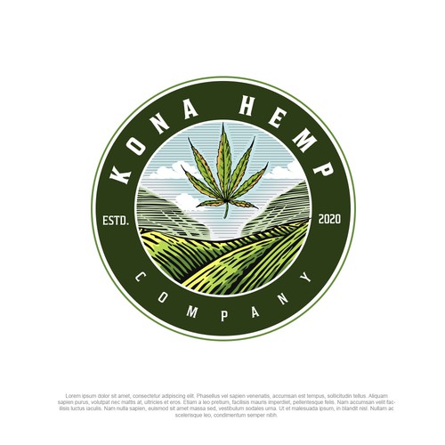 Kona hemp company logo contest Design by pixelgrapiks