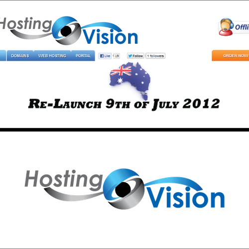 Create the next logo for Hosting Vision Design by ShiipArt