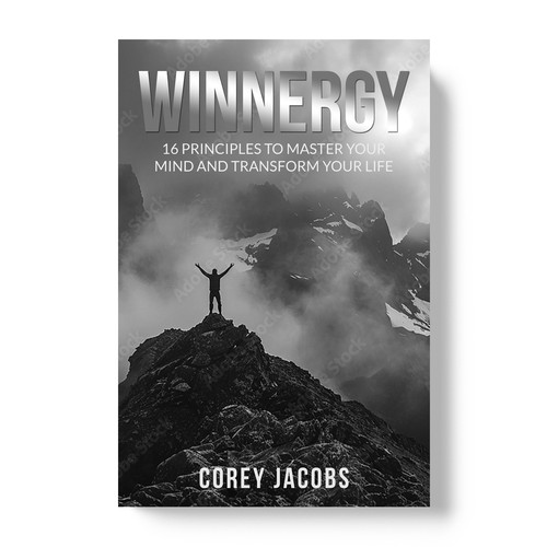 Design a sleek book cover for a man who wants to transform your mind and life! Design by TopHills