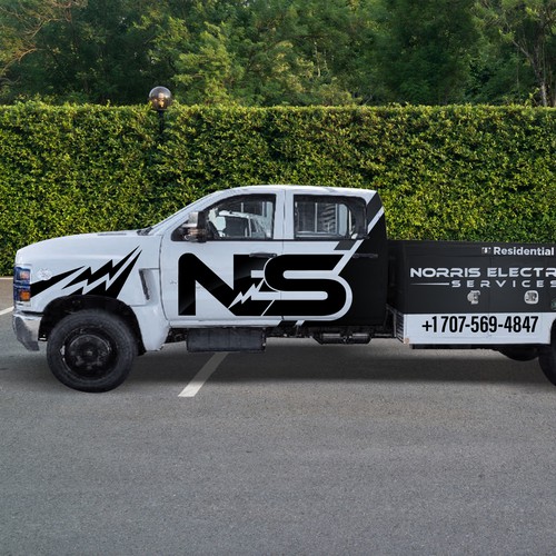 Electrical company needs a new truck wrap! Design by Tanny Dew ❤︎