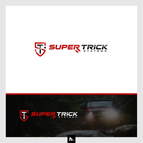 Modern, edgy, and abstract overlanding logo for products and merch. Design by humbl.