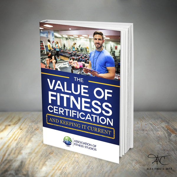 Book cover design for "The Value of Fitness Certification"