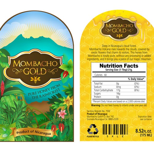 product packaging for Mombacho Gold Diseño de Detisa