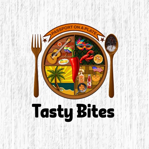 Design a Bold, Soulful Logo for Tasty Bites – Caribbean Meets Southern Comfort Design by TA Shorif
