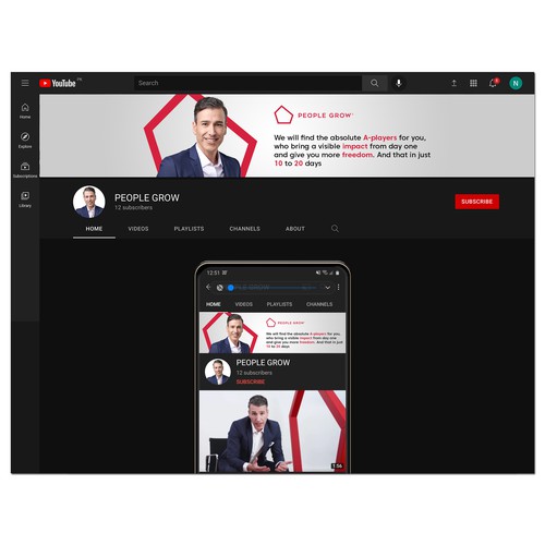 Página Redes Sociales propuesta en el concurso por Wisden