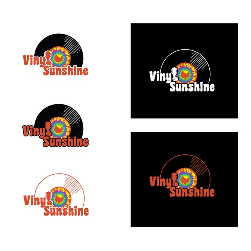 Vinyl Sunshine needs an uplifting retro, 60s/70s BAND logo Design by Kristina2-d