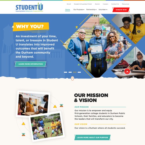 Student U Website Redesign Design by Jasmin_A (AMPLE)
