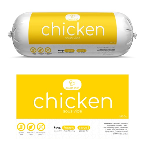 Premium Fresh Dog Food-ontwerp door Hiraa!