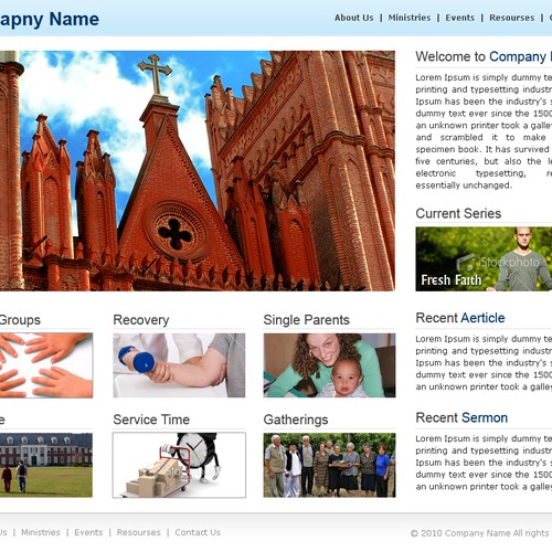 1-3 Page Website Template Design von KaizenKarma