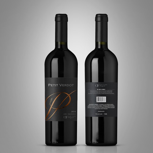 Design a new wine label for our new California red wine... デザイン by Byteripper