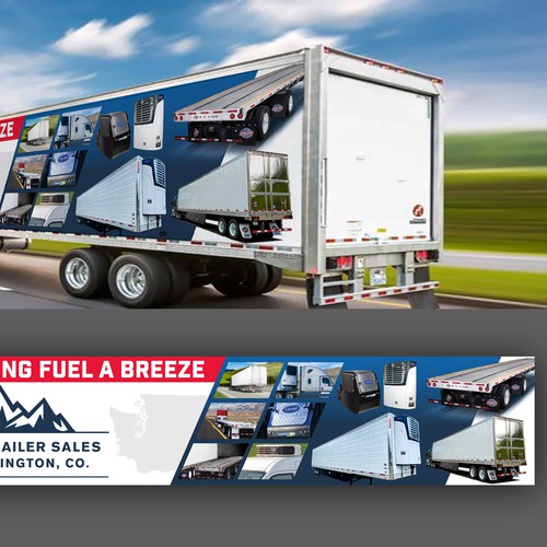 Refrigerated Semi Trailer Wrap! Design by icon89GraPhicDeSign