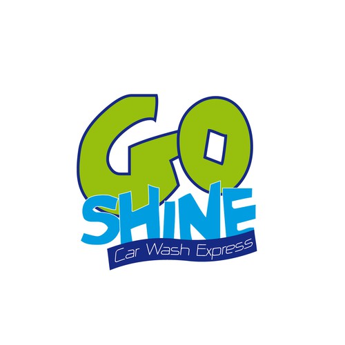 Go Shine Express Car Wash Logo design contest