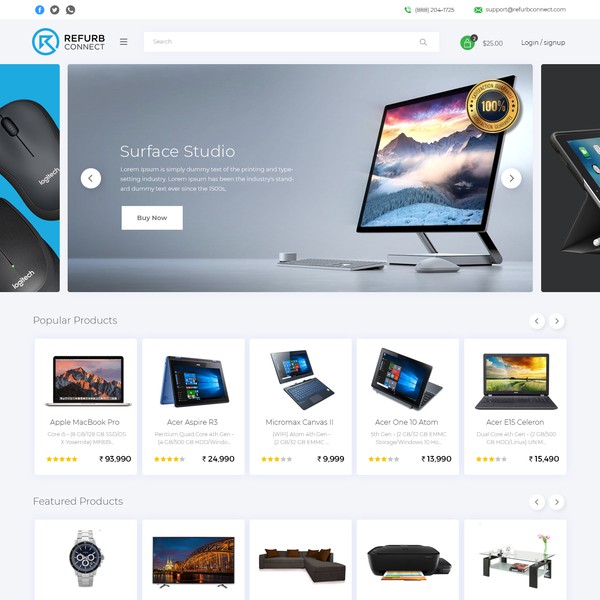 Refurbished webpage redesigning contest