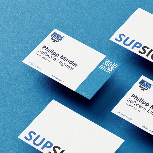 コンペ「Business Card for IT-Company (MSP & Development, Signage)」のデザイン by Sasha Barysawさん 