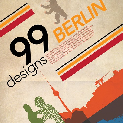 99designs Community Contest: Create a great poster for 99designs' new Berlin office (multiple winners) Réalisé par ppriess