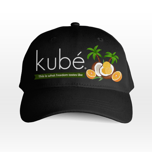Design a graphic image for the BEST TASTING vegan ice cream manufacturer (kubé) and brand in Oakland Diseño de rulasic