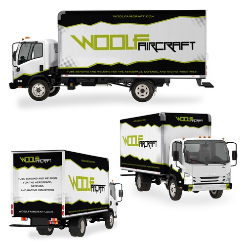 Design our box truck wrap! Design by Konstantin Graphics