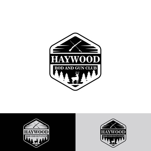 Designs Logo for Rod and Gun Club established in 1946 in Western NC