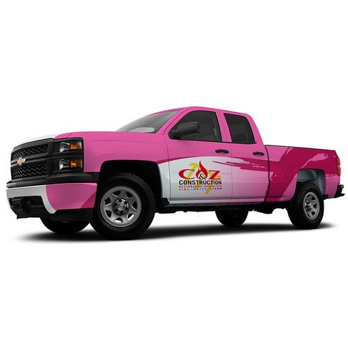 Breast Cancer Awarness Truck! Design by Konstantin Graphics