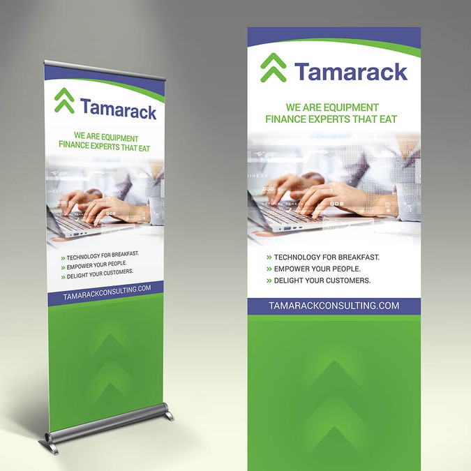 Create a career fair table top display for Tamarack | Signage contest