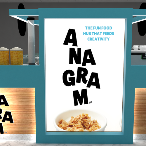 Design a 3D render for food serving kiosk Design by Ann Davis