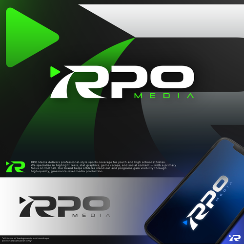 Design a Bold Sports Media Logo for RPO Media – The ESPN for High School Athletes (Think Overtime x Design by wSn™