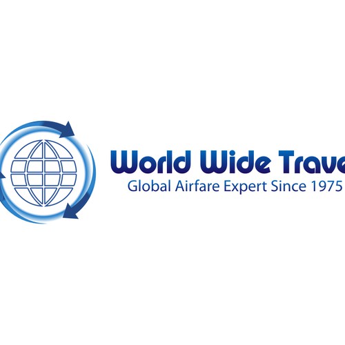 logo for Worldwide Travel Design by Galaxy Design