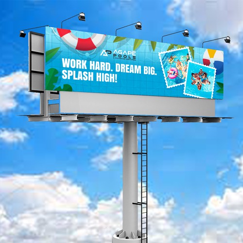 POOL AND OUTDOOR LIVING BILLBOARD DESIGN Design by 123Graphics