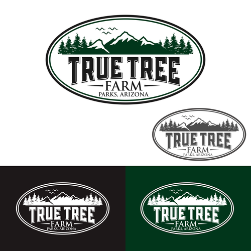 Organic logo for high elevation tree farm in Arizona. Design by Brainstorming_day