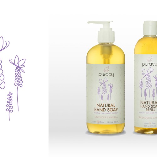 Create Whimsical Line Art Illustration for Organic Soap & Lotion Company Design by Pierre Ester