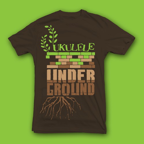 T-Shirt Design for the New Generation of Ukulele Players Design by justshandi