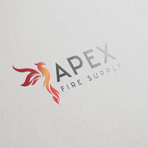 Apex Fire Supply Logo Wanted Réalisé par Graphema Digital