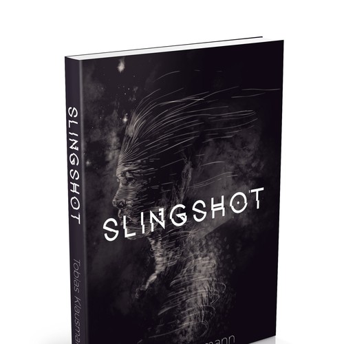 Book cover for SF novel "Slingshot" Diseño de ilustreishon