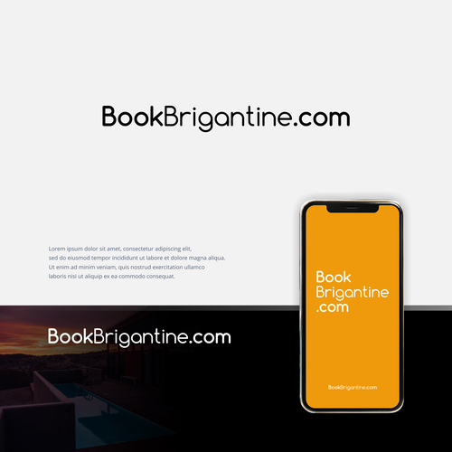 BookBrigantine.com Simple Vacation Rental Logo Design by eAzy_99