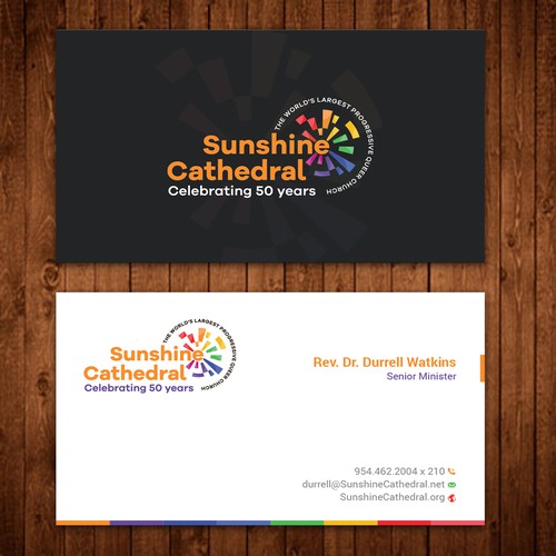 Business Card for Growing Progressing LGBTQ Church Design by ™SF_Design™