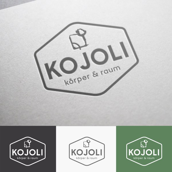 logo concept combining personal training and architecture 