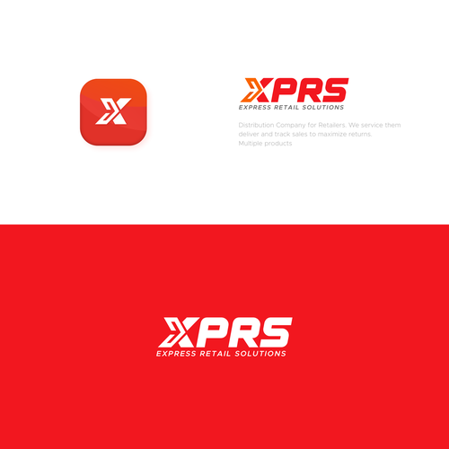 XPRS Express Retail Solutions Logo. Mass distribution company Design by bayudaswara