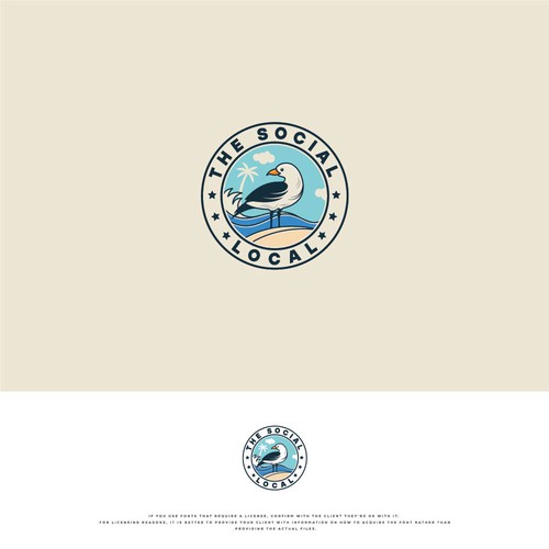 Beachy Clothing Brand Logo Design by smitadesign