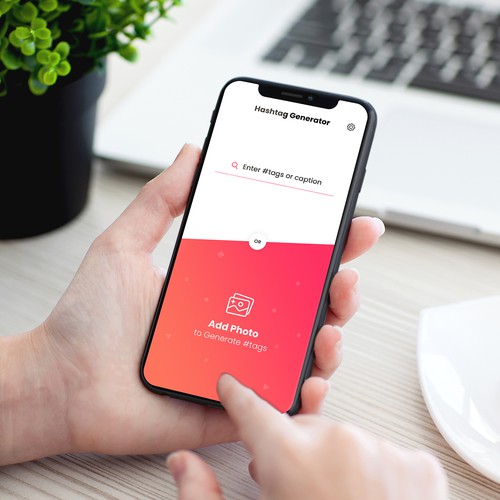 Design a beautiful, professional UI for a Hashtag Generator app Design by Andy Miller