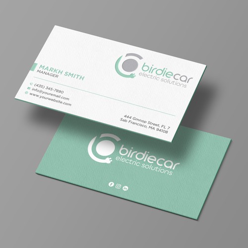 business card for company called birdie Design by Brandmaker artist