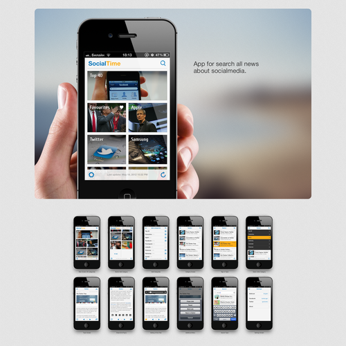 Create a winning mobile app design Design by Igor Tomko