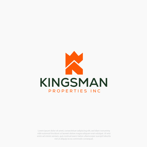 Kingsman Properties logo Design by Razaullah Abc