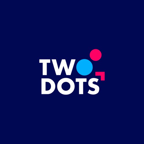 Two Dots Software Fraud Prevention Logo Design - Modern and Simple! Design by KAYA graphcis™
