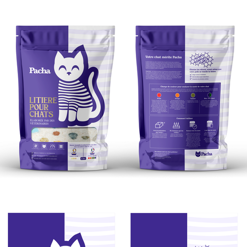 Cat Litter startup Minimalistic packaging - Contest Design by SONUPARMAR